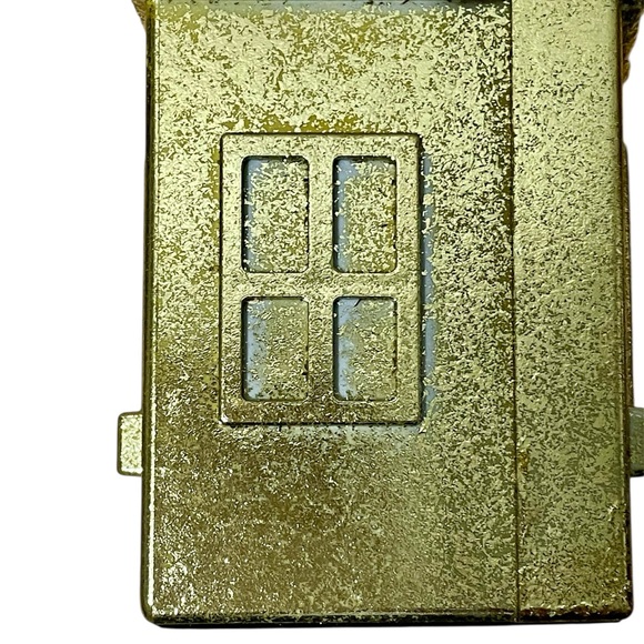 Wondershop Metallic Gold House Christmas Village Building - Set of 2 - Picture 9 of 9